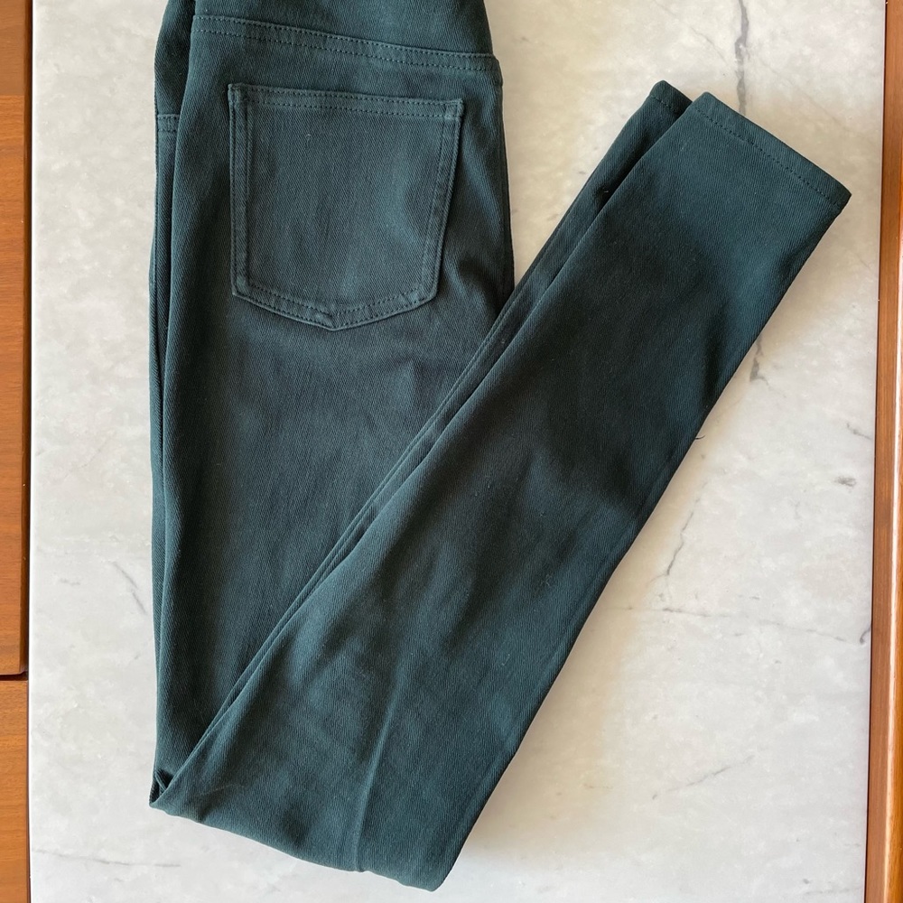 Uniqlo Olive Green Jean Leggings XS